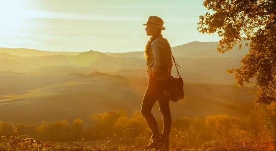 Tourist in Tuscany
